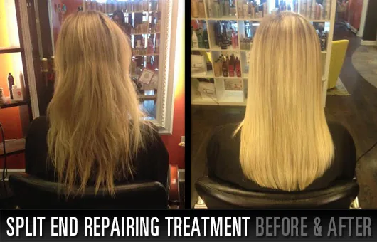 Split end repairing treatment